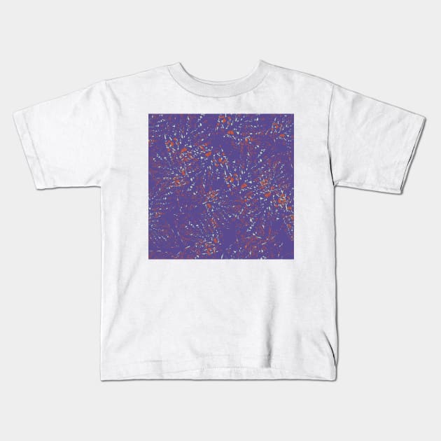 Autumn Leaves Pattern Kids T-Shirt by MichelMM